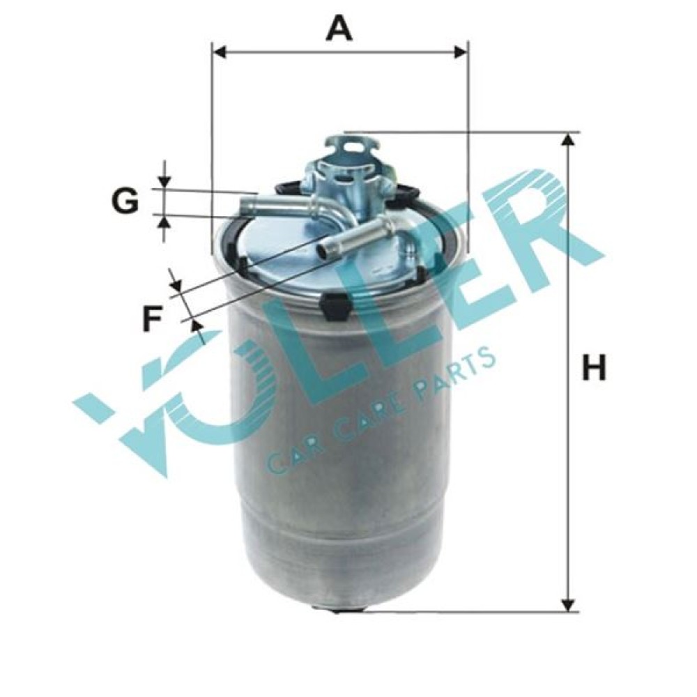 FUEL FILTER Polo IV, Fabia II, Cordaba III, Ibiza IV 1.4 TDI (05-)