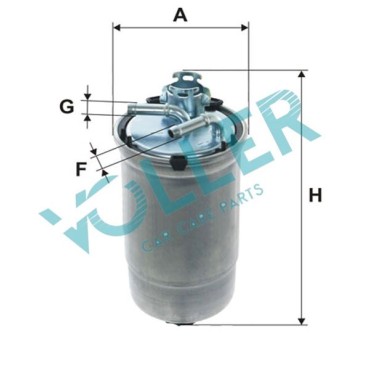 FUEL FILTER Polo IV, Fabia II, Cordaba III, Ibiza IV 1.4 TDI (05-)